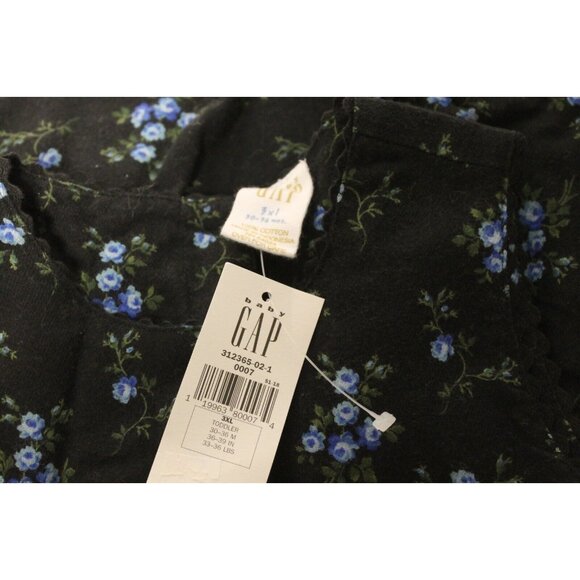 NWT VTG 1998 Baby Gap Dress Hat Set Toddler Size 3xL 33-36 LBS Floral Outfit - Picture 9 of 9